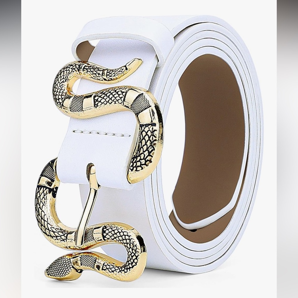 🆕 Snake Belt Womens Belts Women Cool Belt for Dresses Jeans